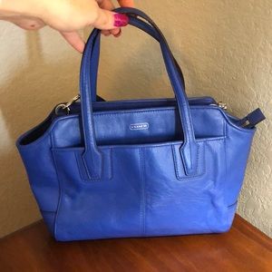 GUC coach cobalt blue crossbody bag